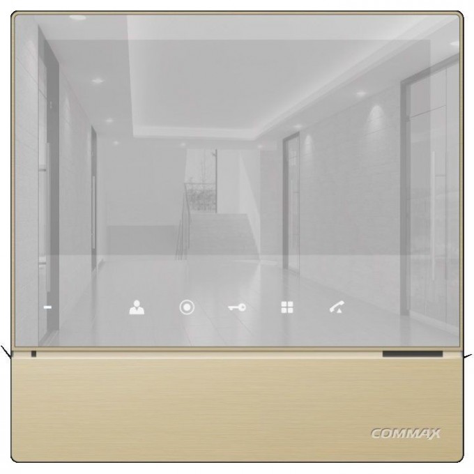Абонентский монитор COMMAX CDV-70H2(AM) MIRROR Gold