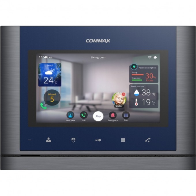 Абонентский монитор COMMAX CIOT-700M Metalo Blue 987 CIOT-700M Metalo Blue_987
